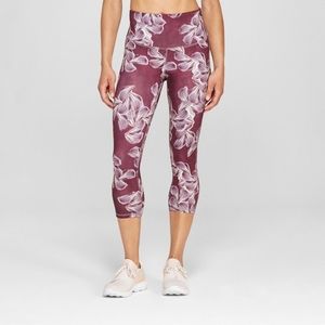Champion Capri Legging, purple/red floral, S